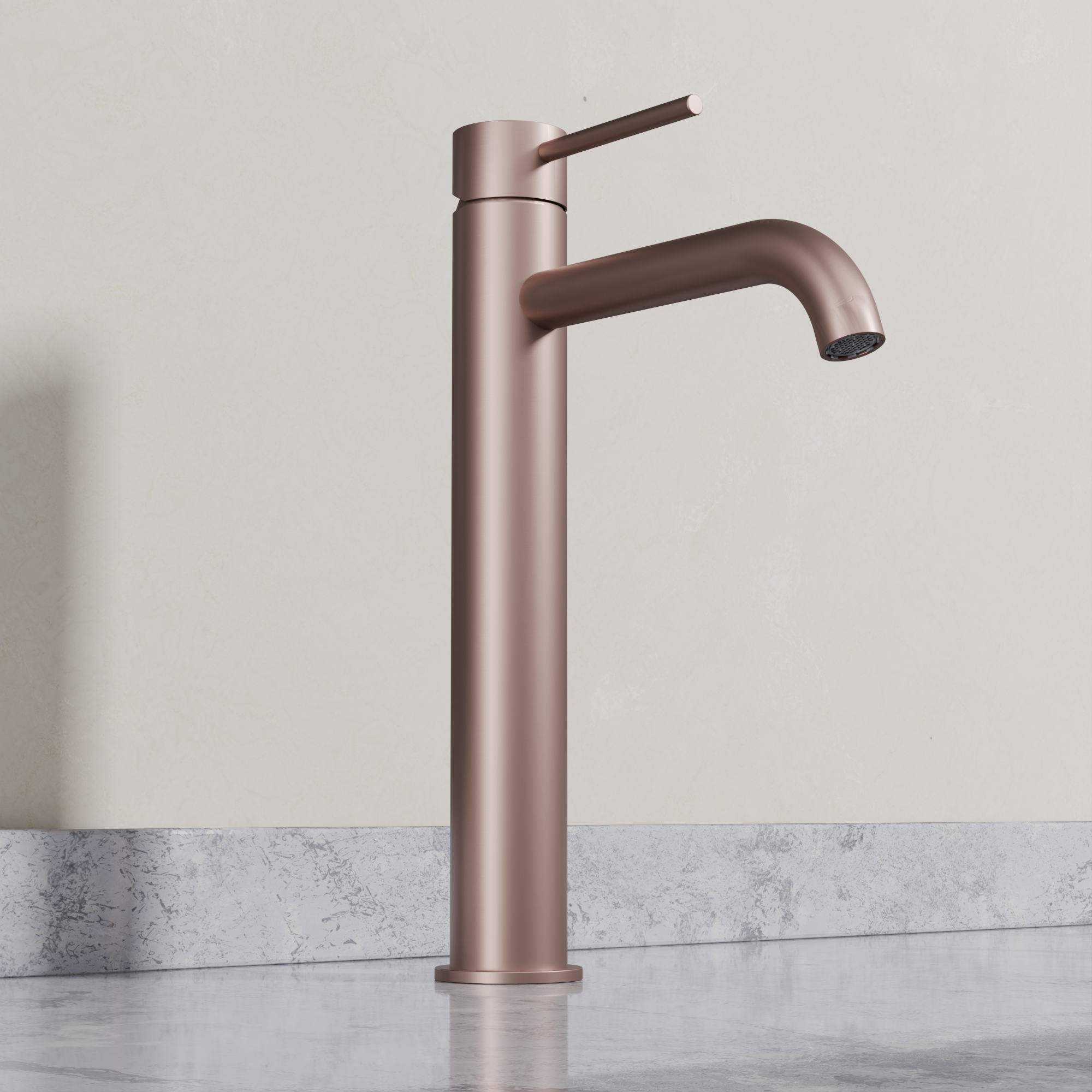 Ovia Milan Tall Basin Mixer in Champagne (2/5)