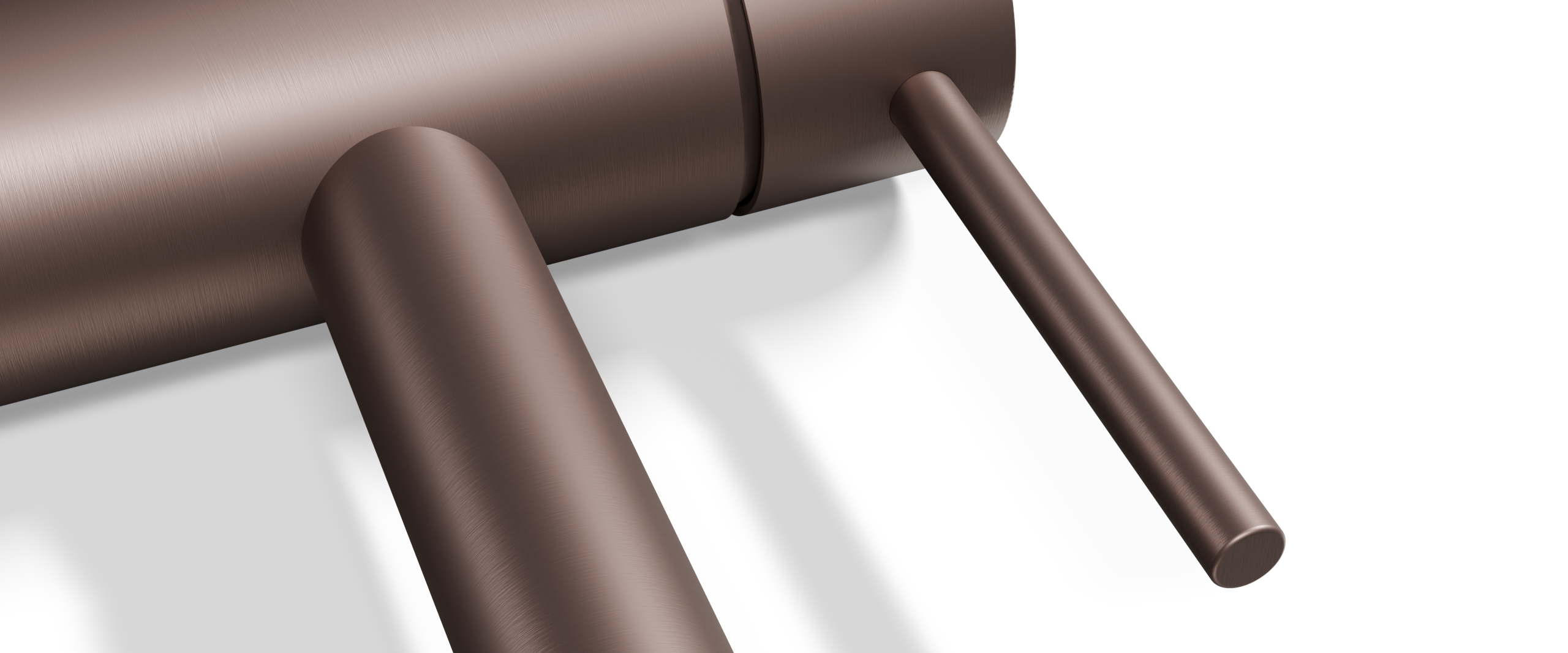 Ovia Milan Tall Basin Mixer Champagne — material