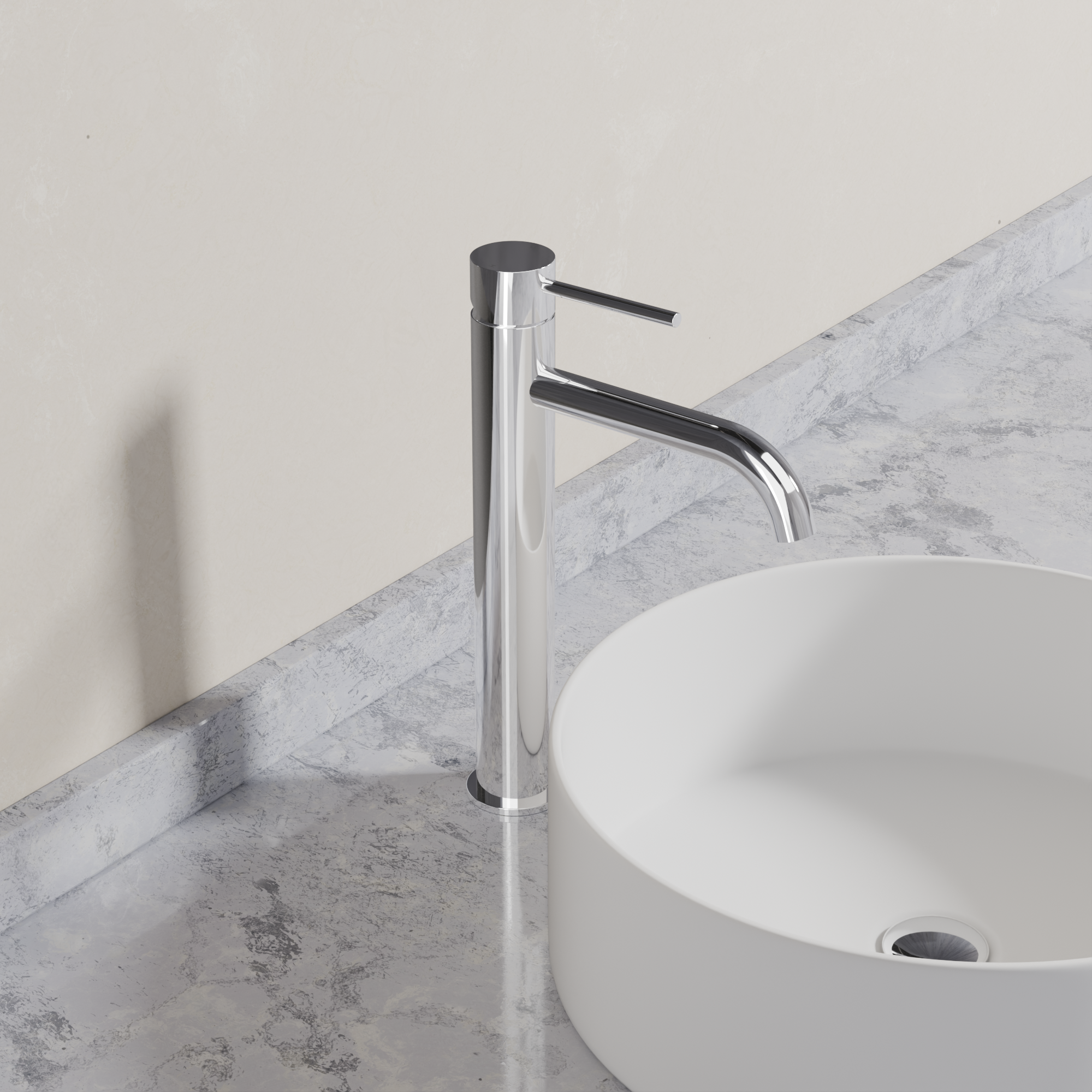 Ovia Milan Tall Basin Mixer in Chrome (3/5)