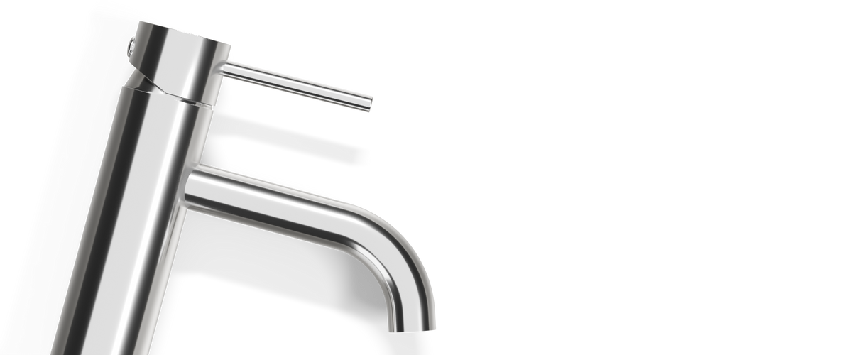 Ovia Milan Tall Basin Mixer Chrome — full system