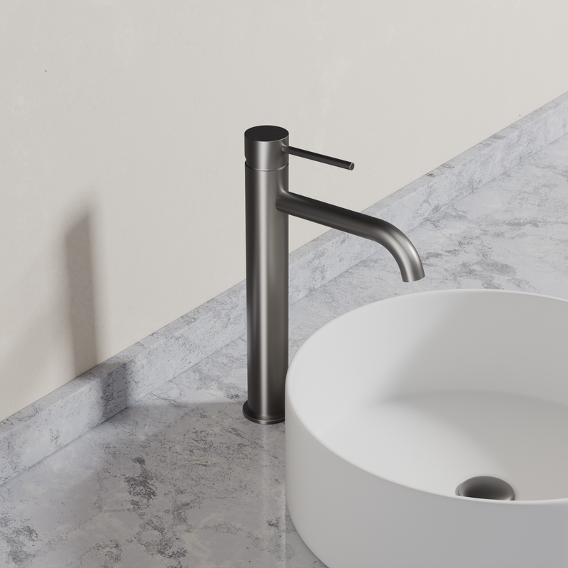 Ovia Milan Tall Basin Mixer in Gun Metal (3/5)