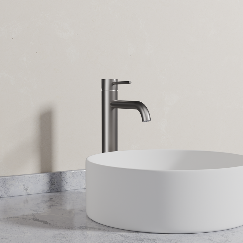 Ovia Milan Tall Basin Mixer in Gun Metal (5/5)