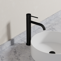 Ovia Milan Tall Basin Mixer in Matte Black (3/5)