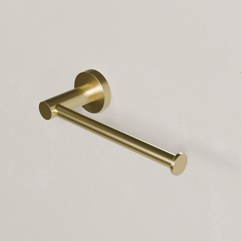 Ovia Milan Toilet Roll Holder in Brushed Gold (2/3)