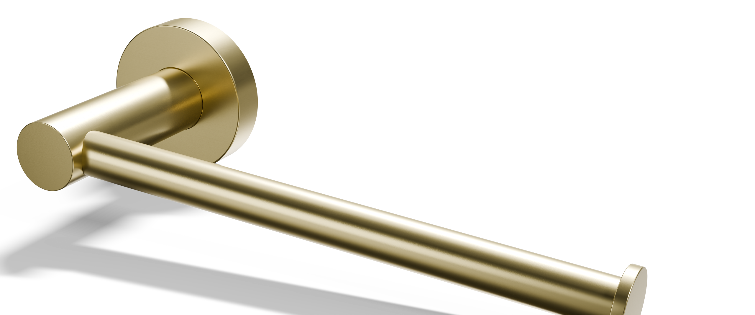 Ovia Milan Toilet Roll Holder Brushed Gold — material