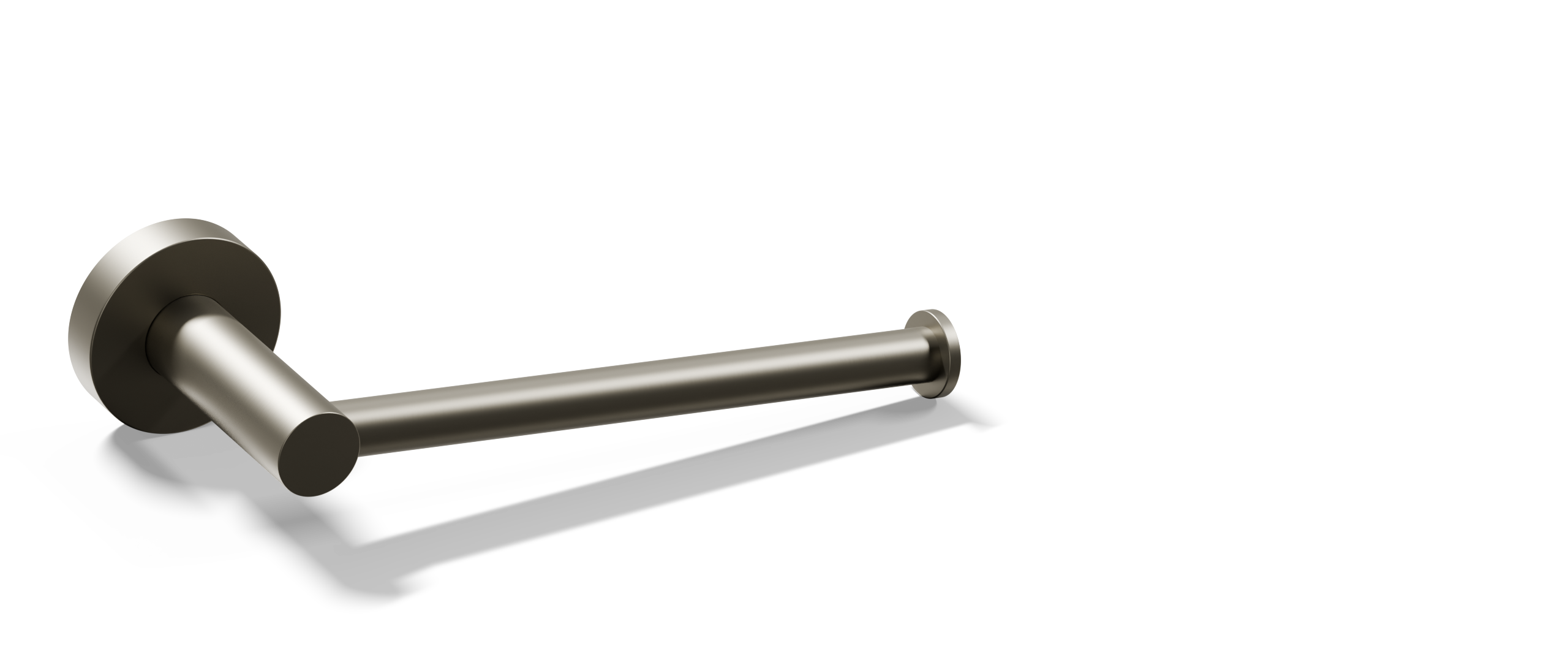 Ovia Milan Toilet Roll Holder Brushed Nickel — detail