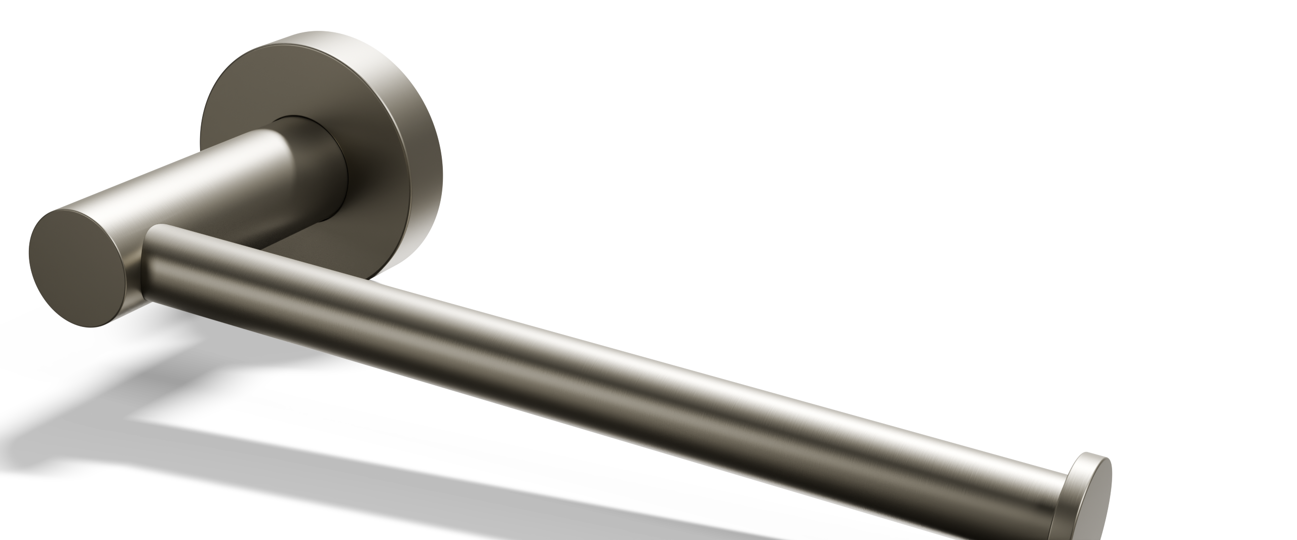 Ovia Milan Toilet Roll Holder Brushed Nickel — material