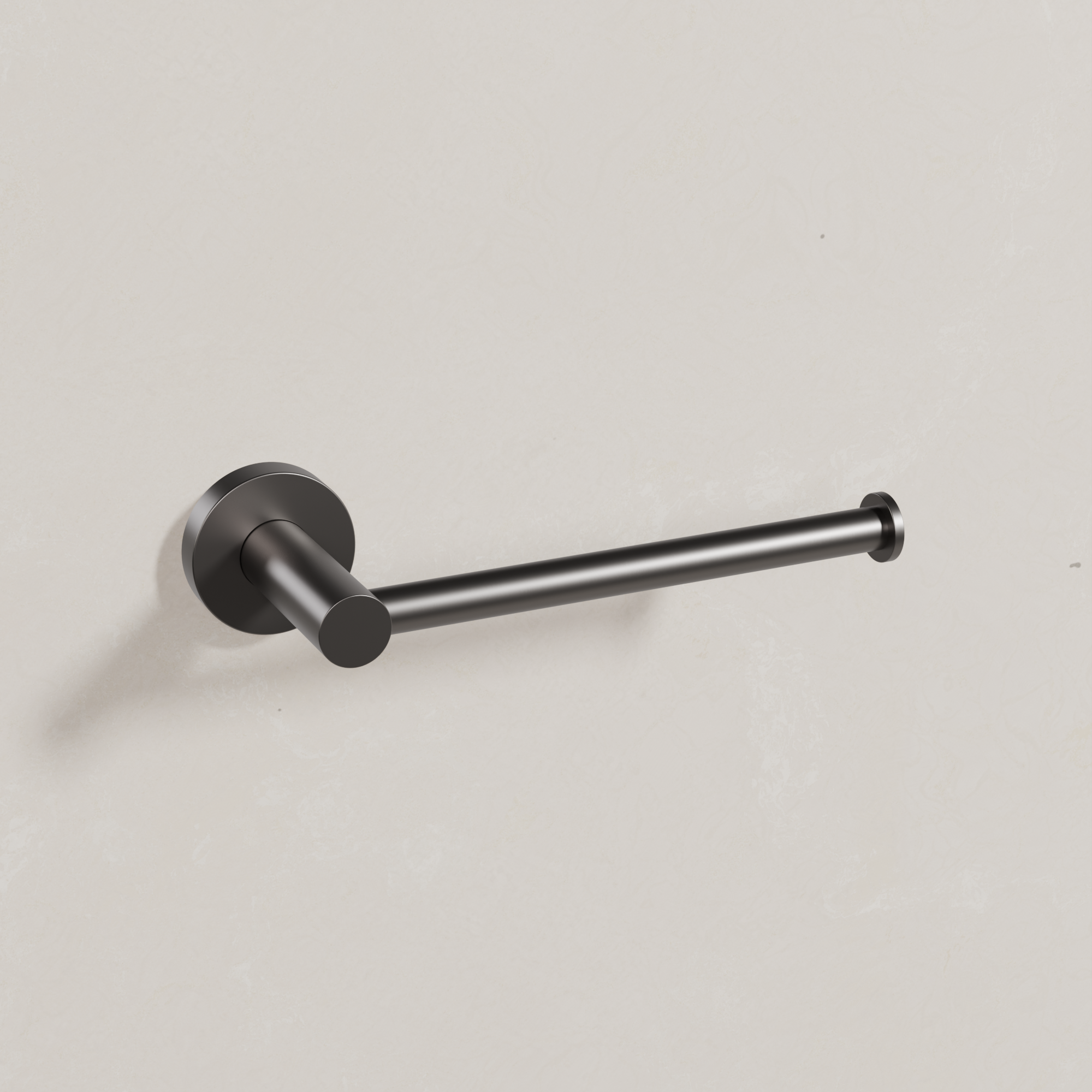 Ovia Milan Toilet Roll Holder in Gun Metal (1/3)