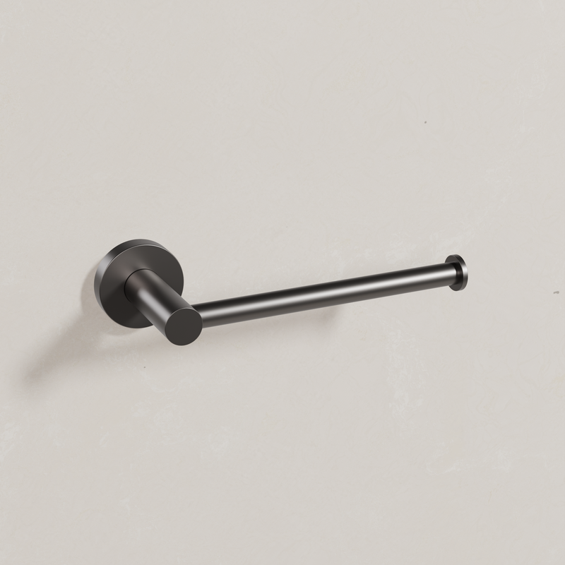 Ovia Milan Toilet Roll Holder in Gun Metal (1/3)