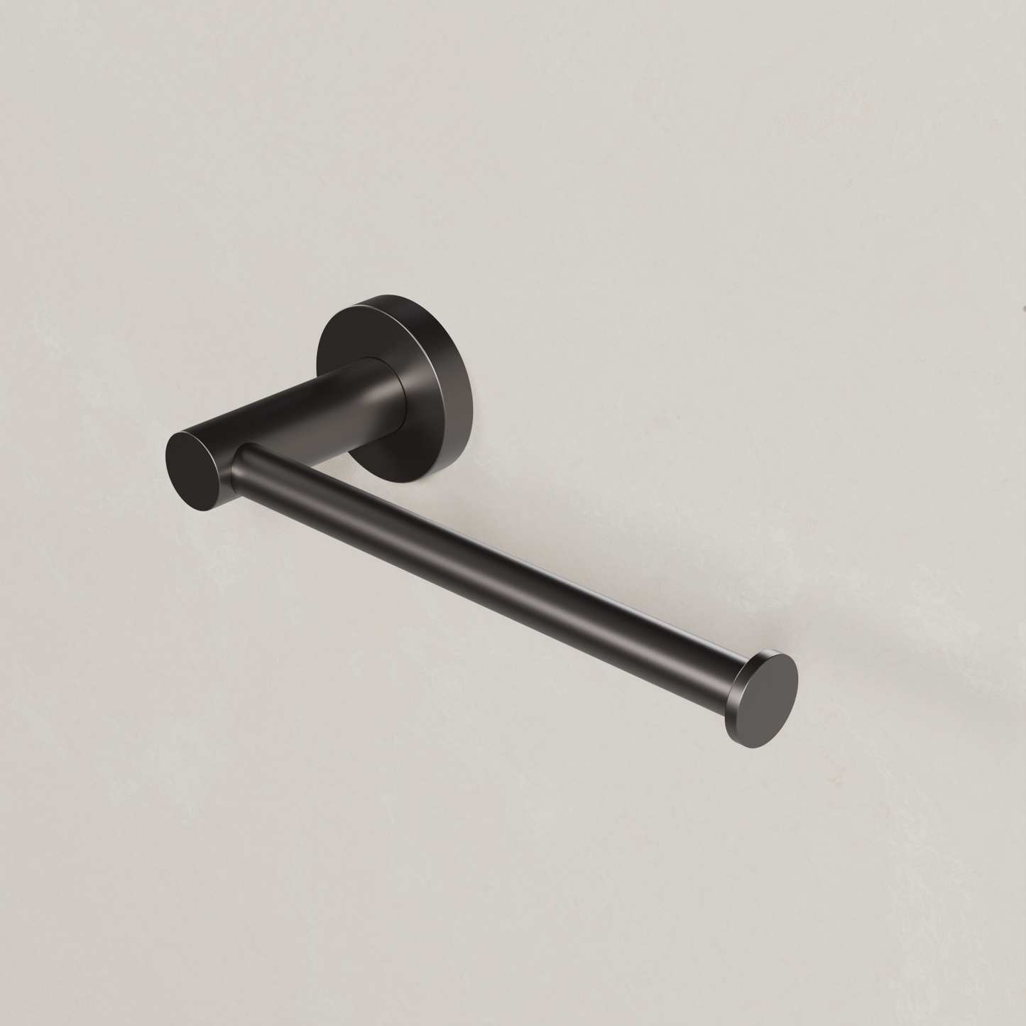 Ovia Milan Toilet Roll Holder in Gun Metal (2/3)