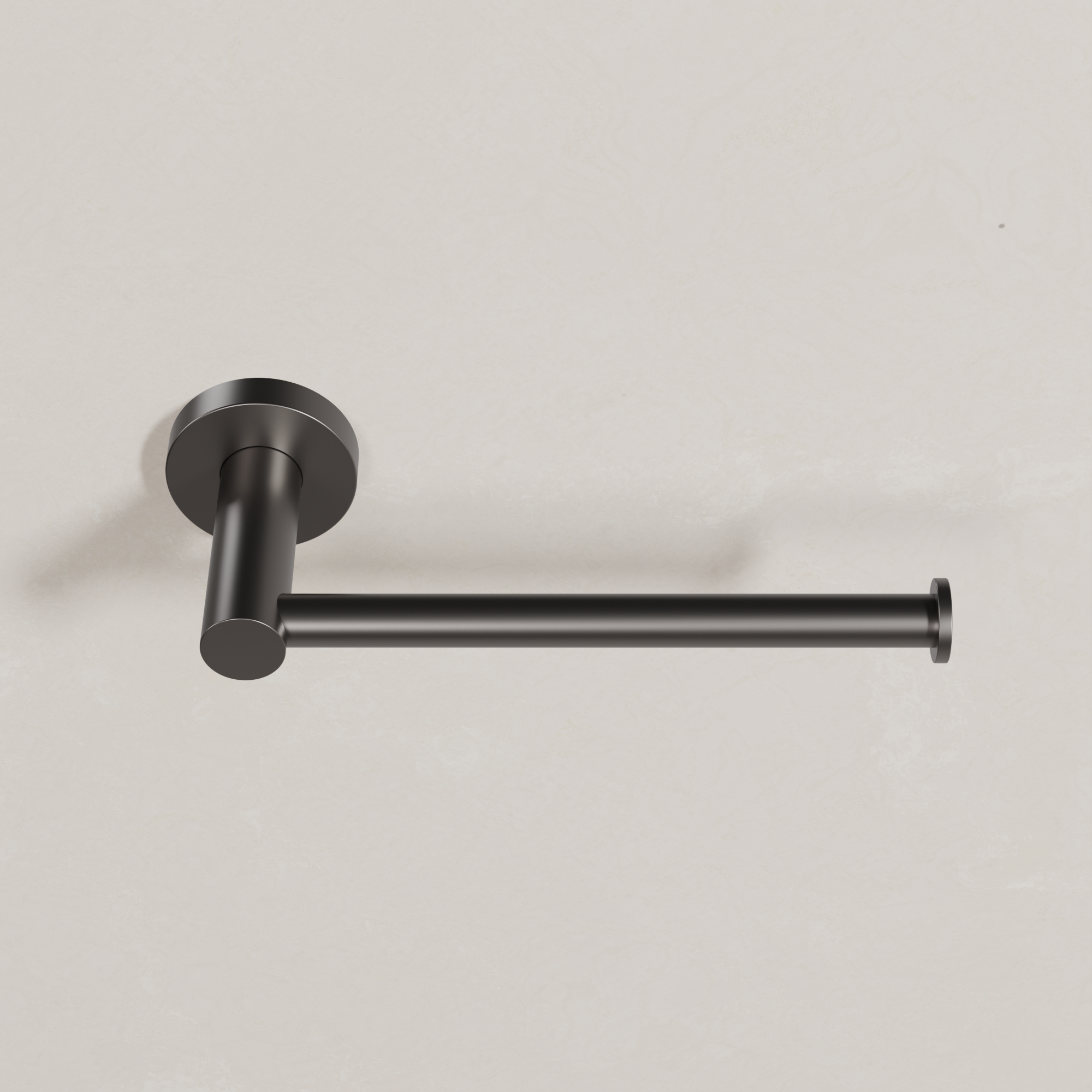 Ovia Milan Toilet Roll Holder in Gun Metal (3/3)