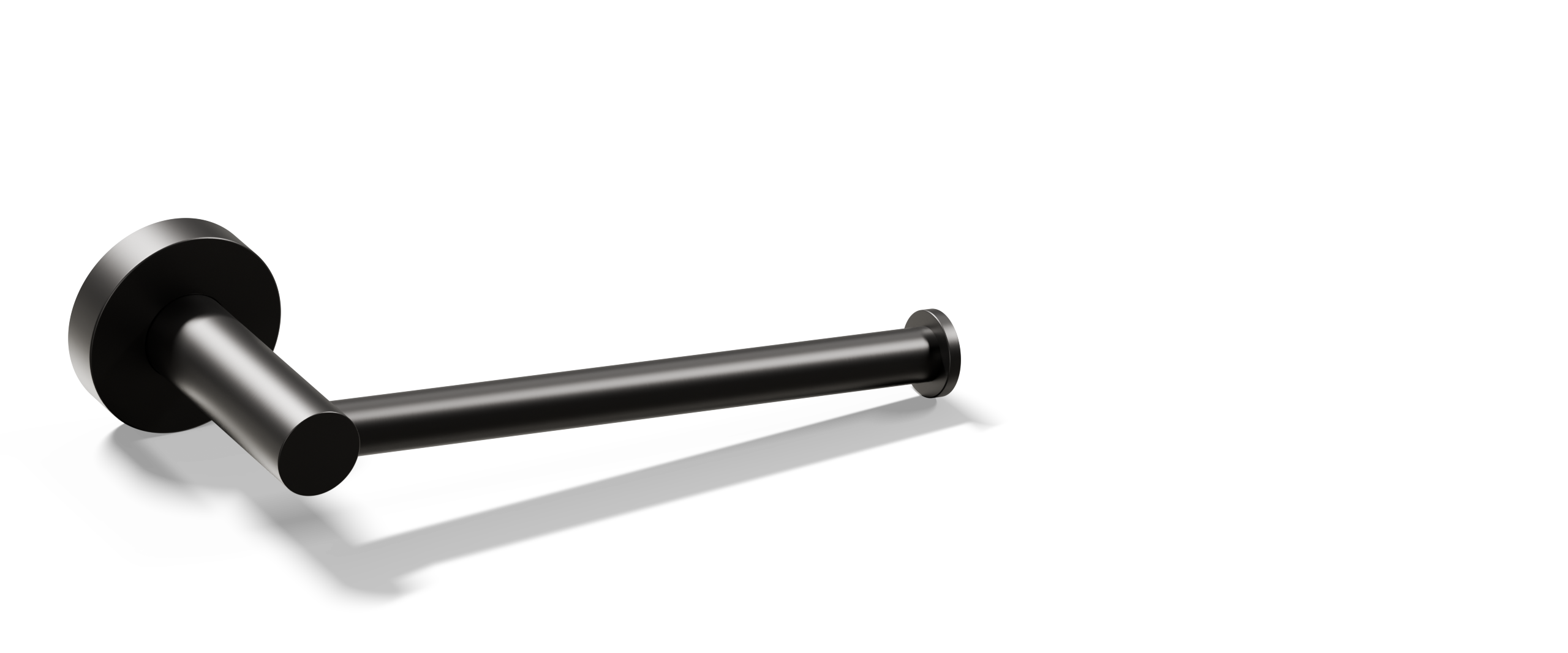 Ovia Milan Toilet Roll Holder Gun Metal — detail
