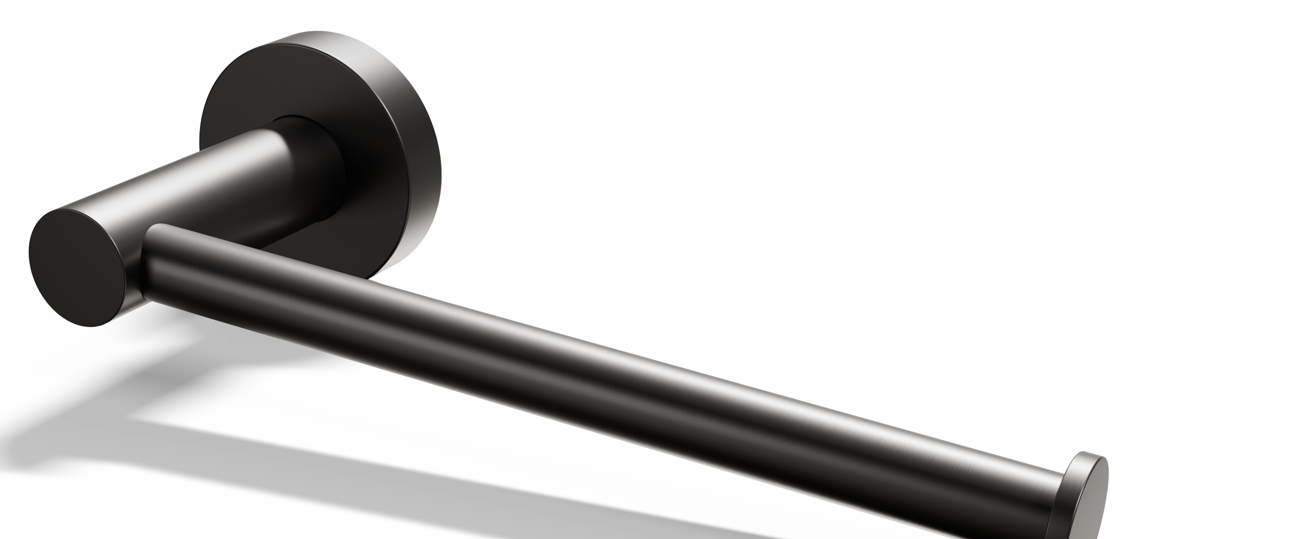 Ovia Milan Toilet Roll Holder Gun Metal — material