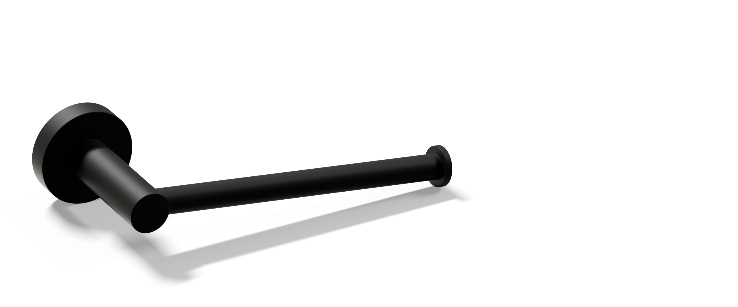 Ovia Milan Toilet Roll Holder Matte Black — detail
