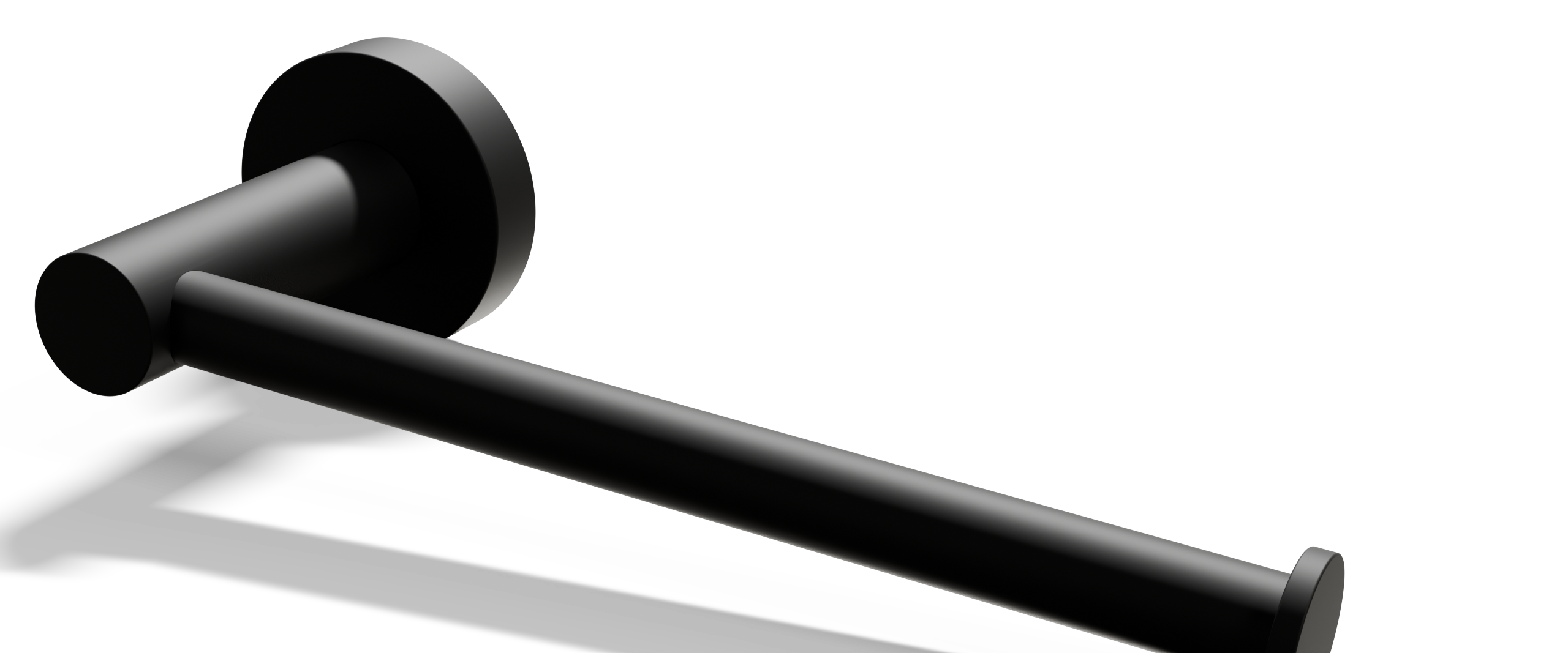 Ovia Milan Toilet Roll Holder Matte Black — material