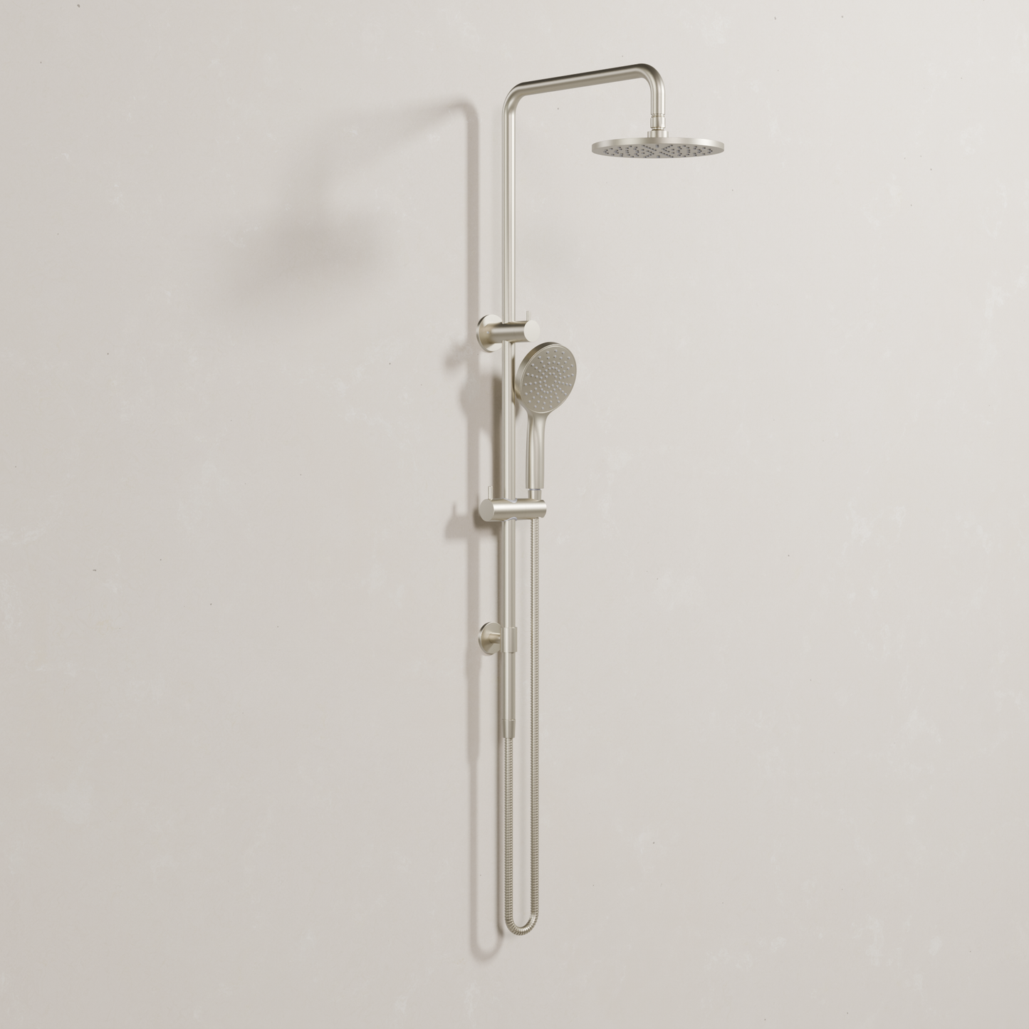 Ovia Milan Twin Shower in Brushed Nickel (1/3)