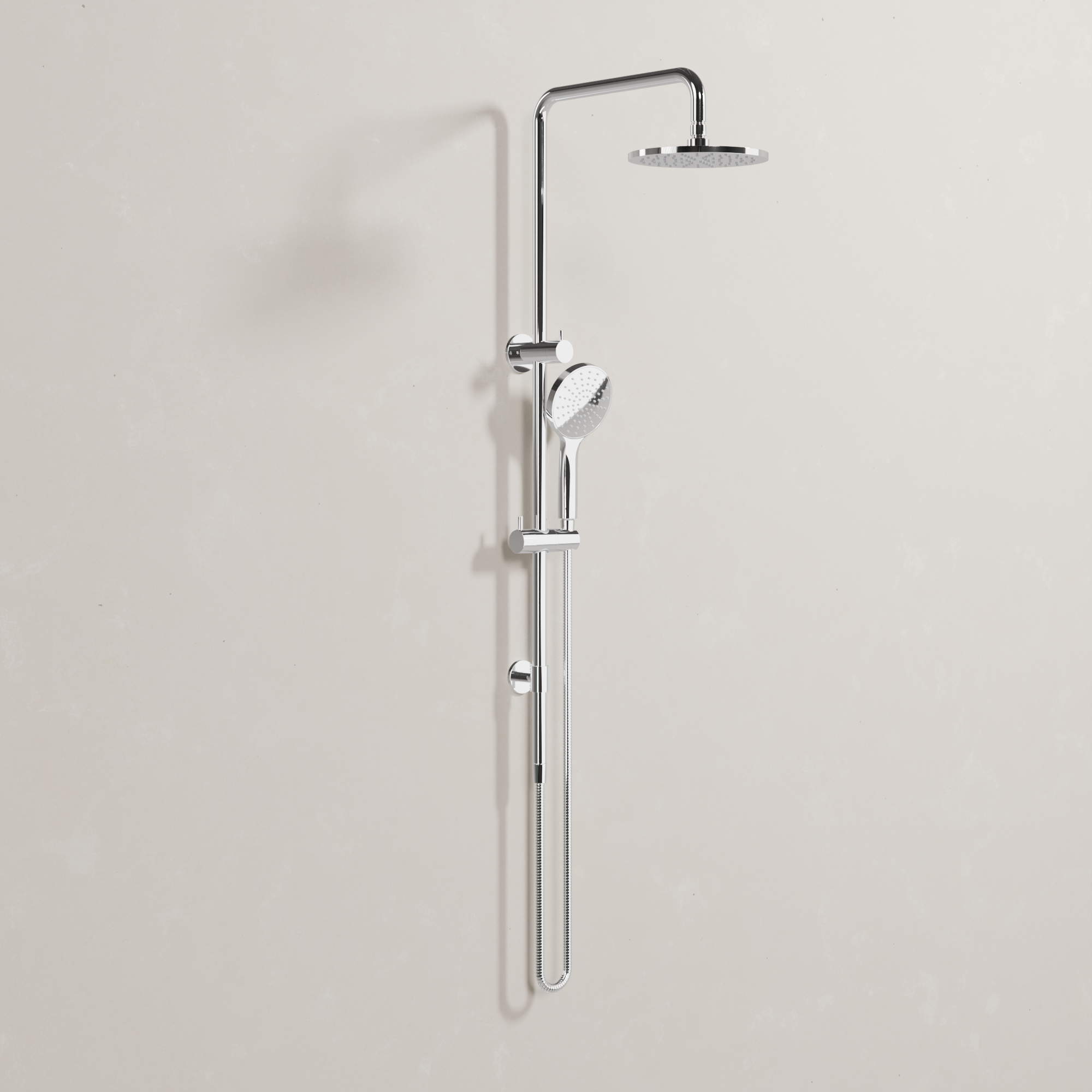 Ovia Milan Twin Shower in Chrome (1/3)