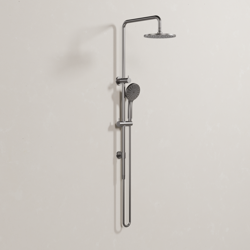 Ovia Milan Twin Shower in Gun Metal (1/3)