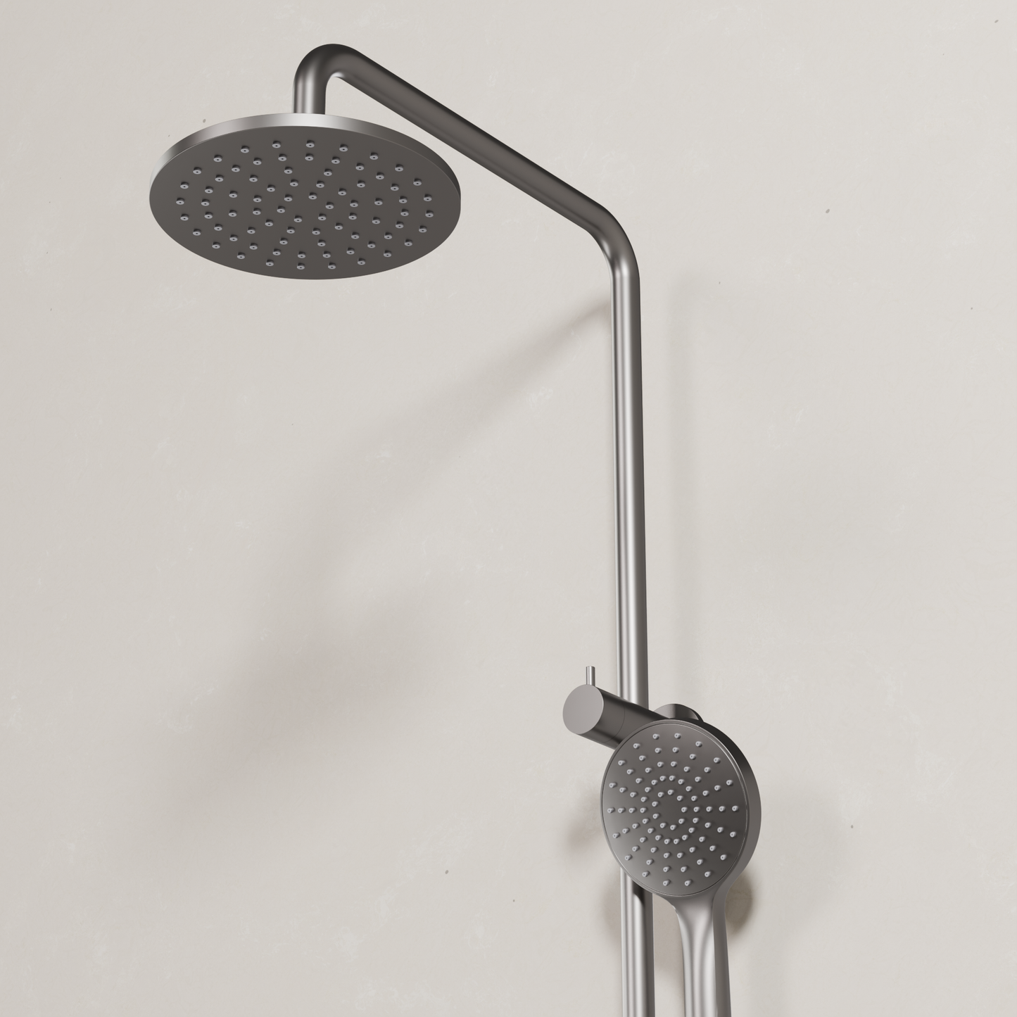 Ovia Milan Twin Shower in Gun Metal (3/3)