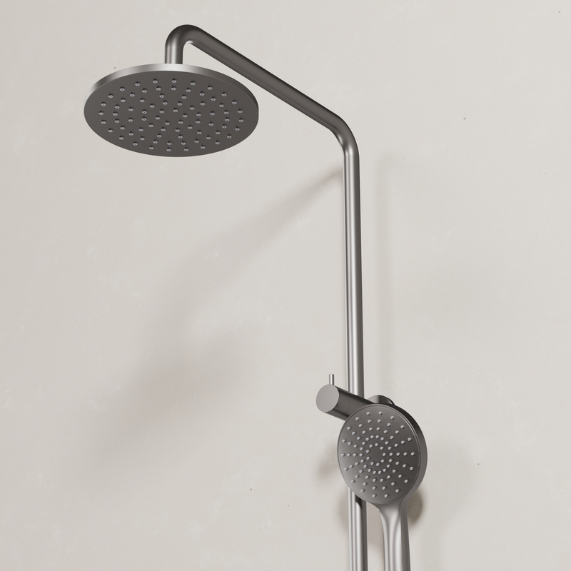 Ovia Milan Twin Shower in Gun Metal (3/3)