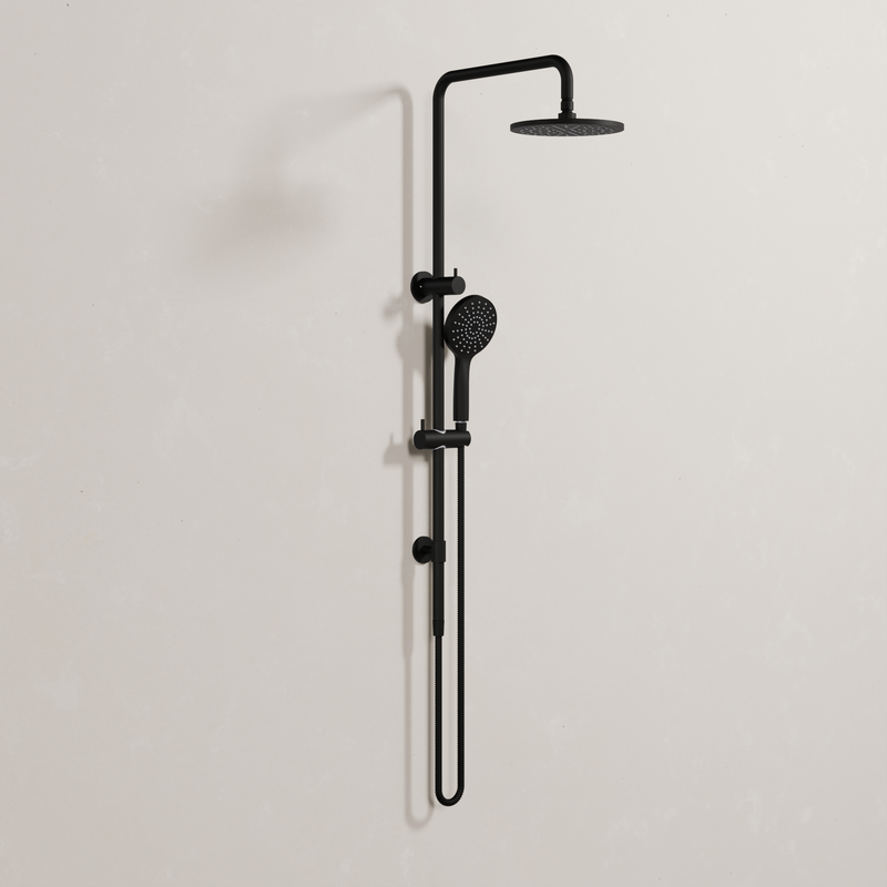 Ovia Milan Twin Shower in Matte Black (1/3)