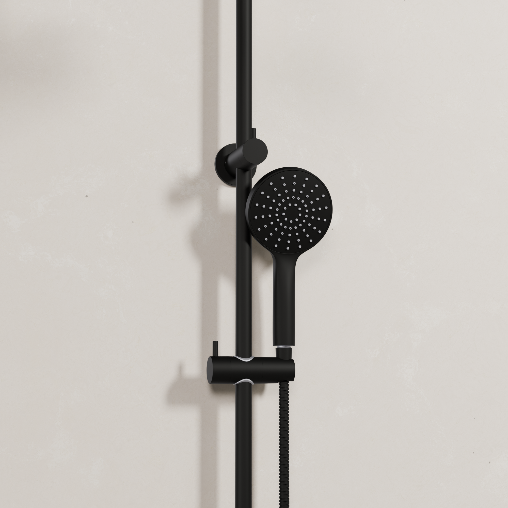 Ovia Milan Twin Shower in Matte Black (2/3)