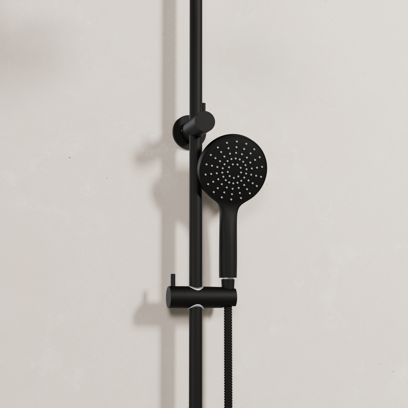 Ovia Milan Twin Shower in Matte Black (2/3)