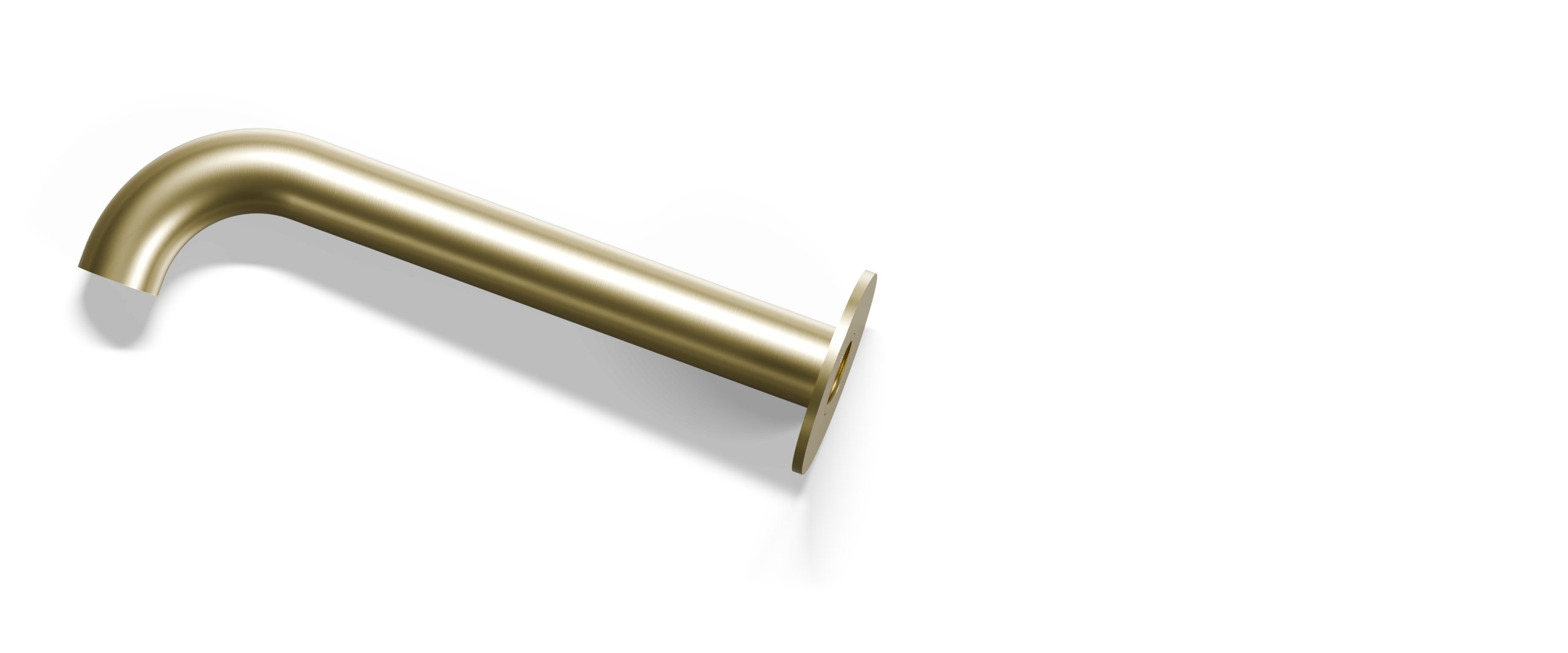 Ovia Milan Bath/Basin Spout Brushed Gold — full system