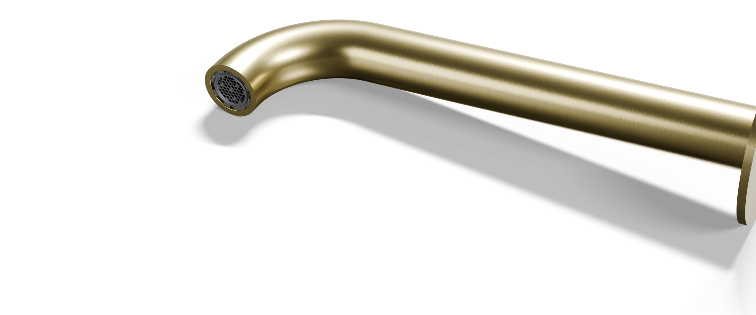 Ovia Milan Bath/Basin Spout Brushed Gold — material