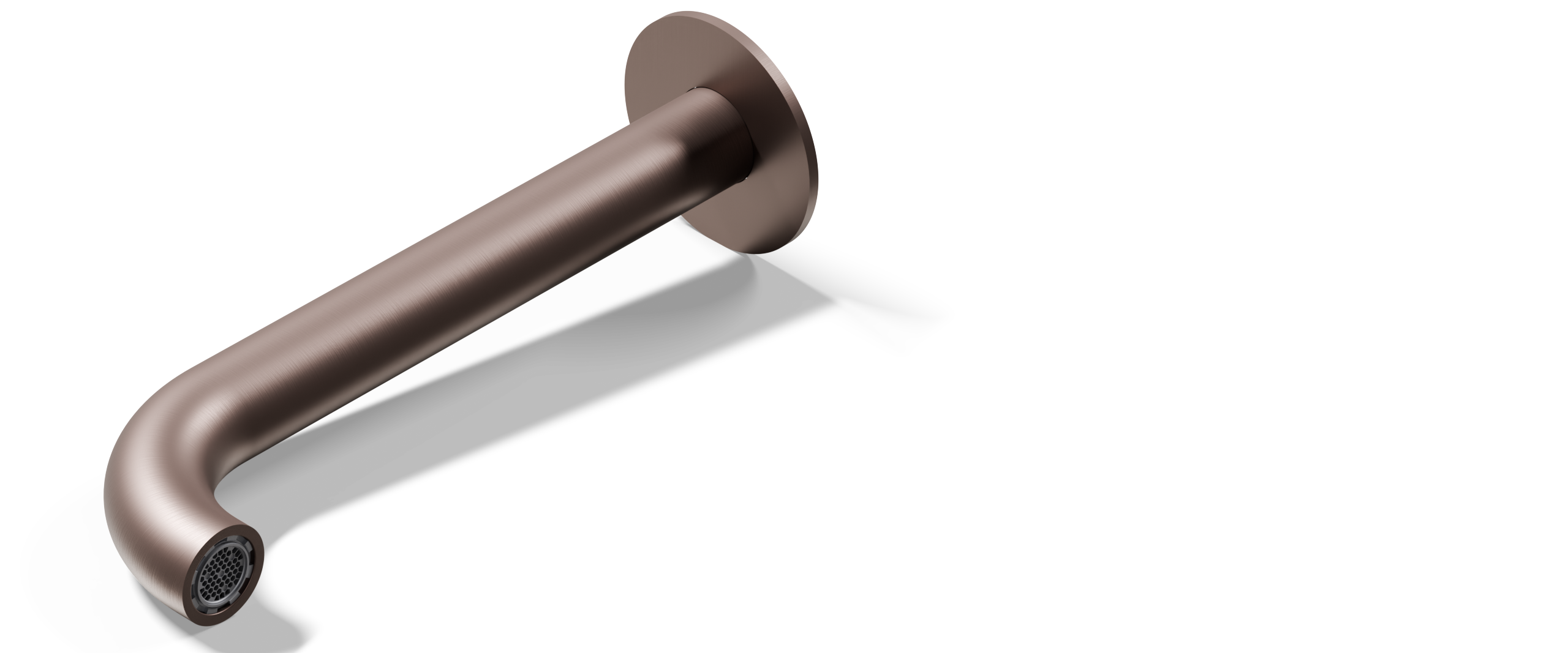 Ovia Milan Bath/Basin Spout Champagne — detail