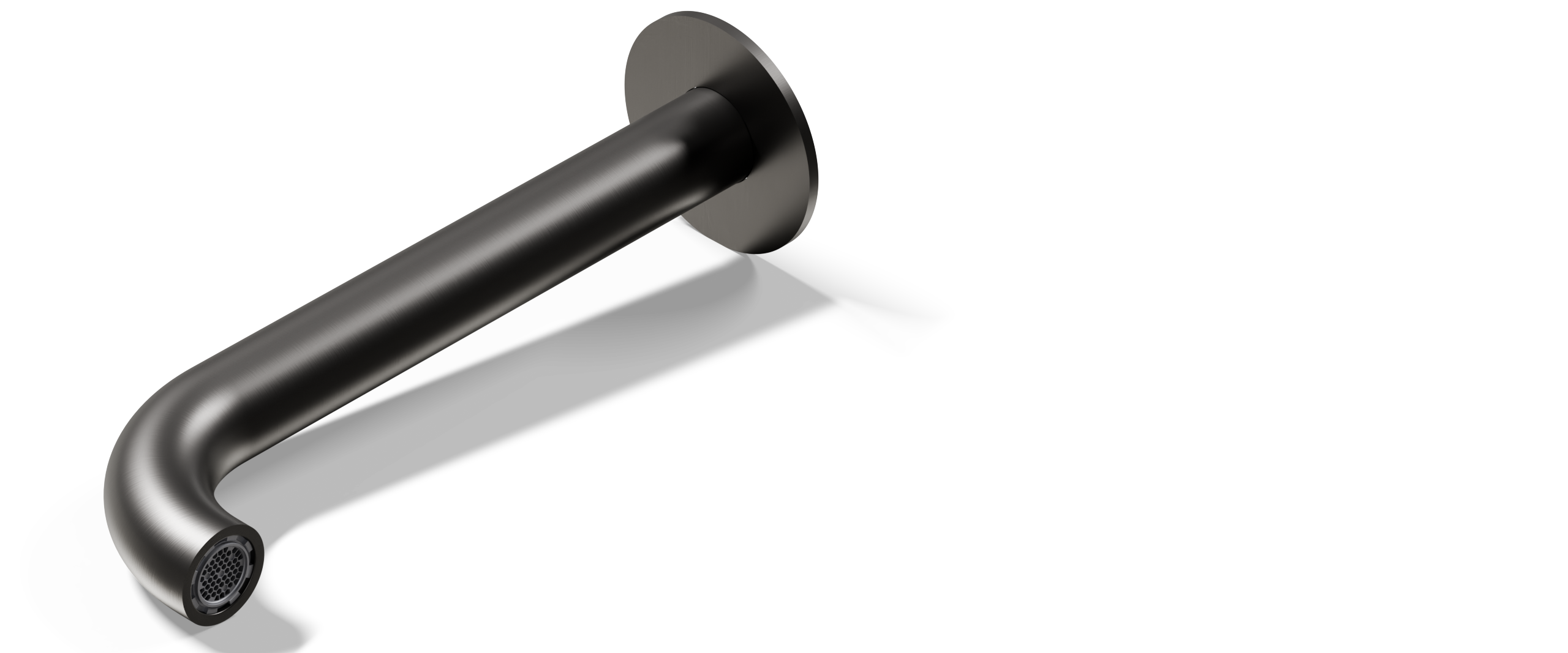 Ovia Milan Bath/Basin Spout Gun Metal — detail