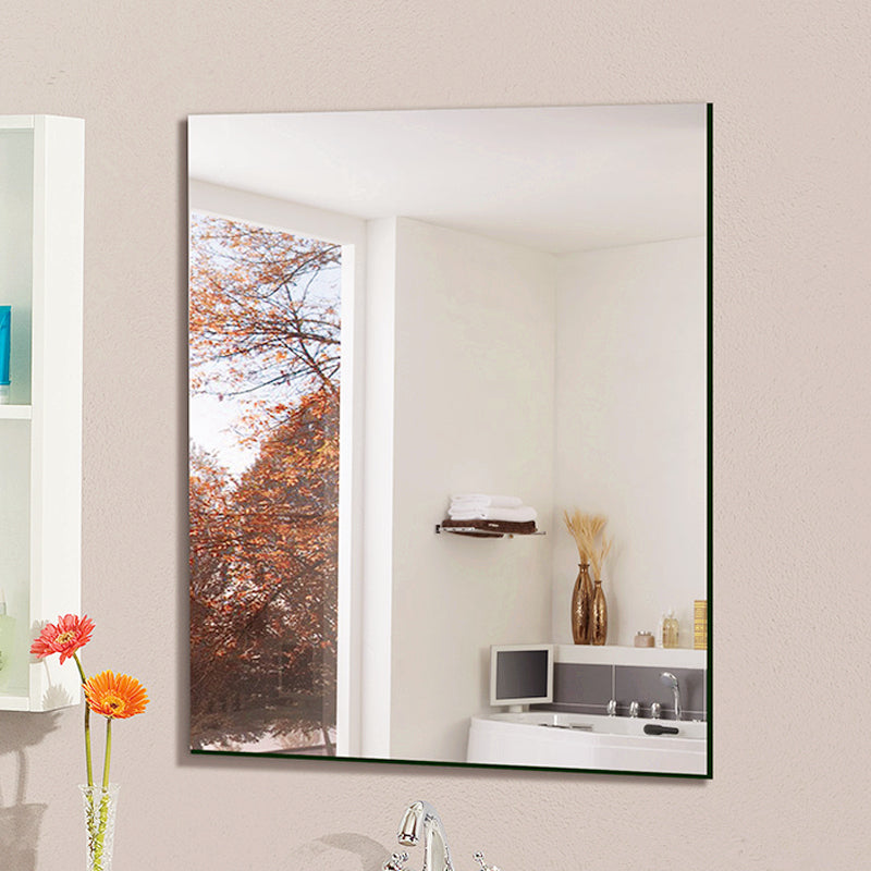 900x750mm Plain Bathroom Mirror Pencil Edge Wall Mounted Vertical or Horizontal