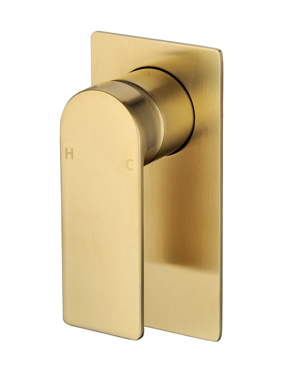 Ruki Wall Shower Mixer Brushed Gold - Clearance