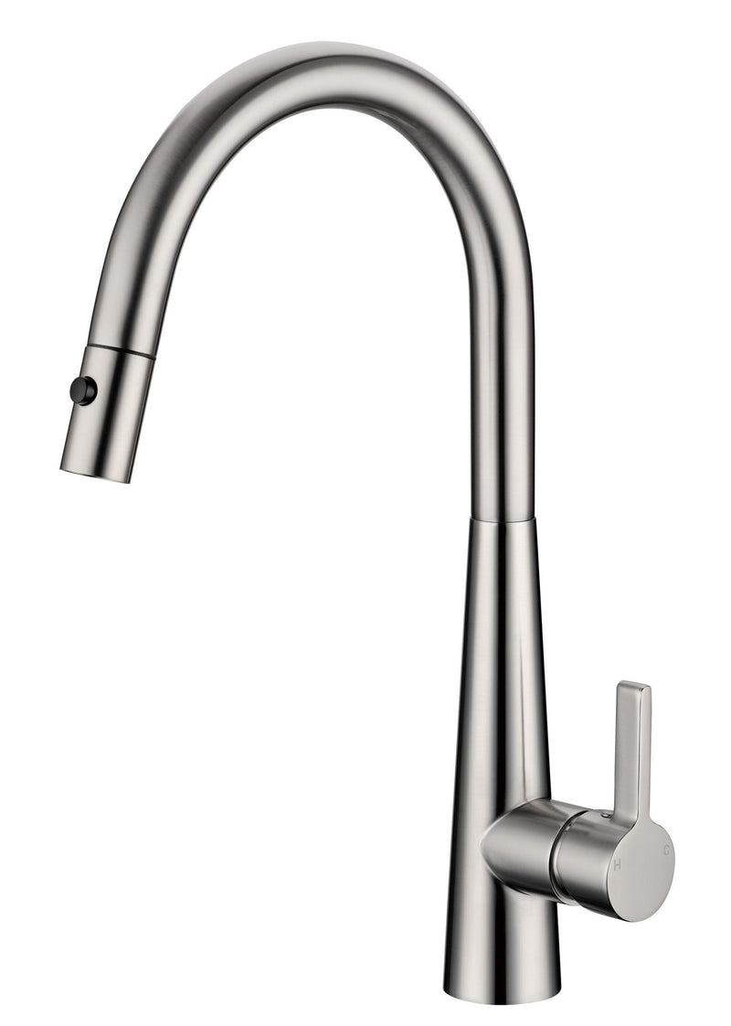 Otus Lux Pull Out Kitchen Mixer Brushed Nickel