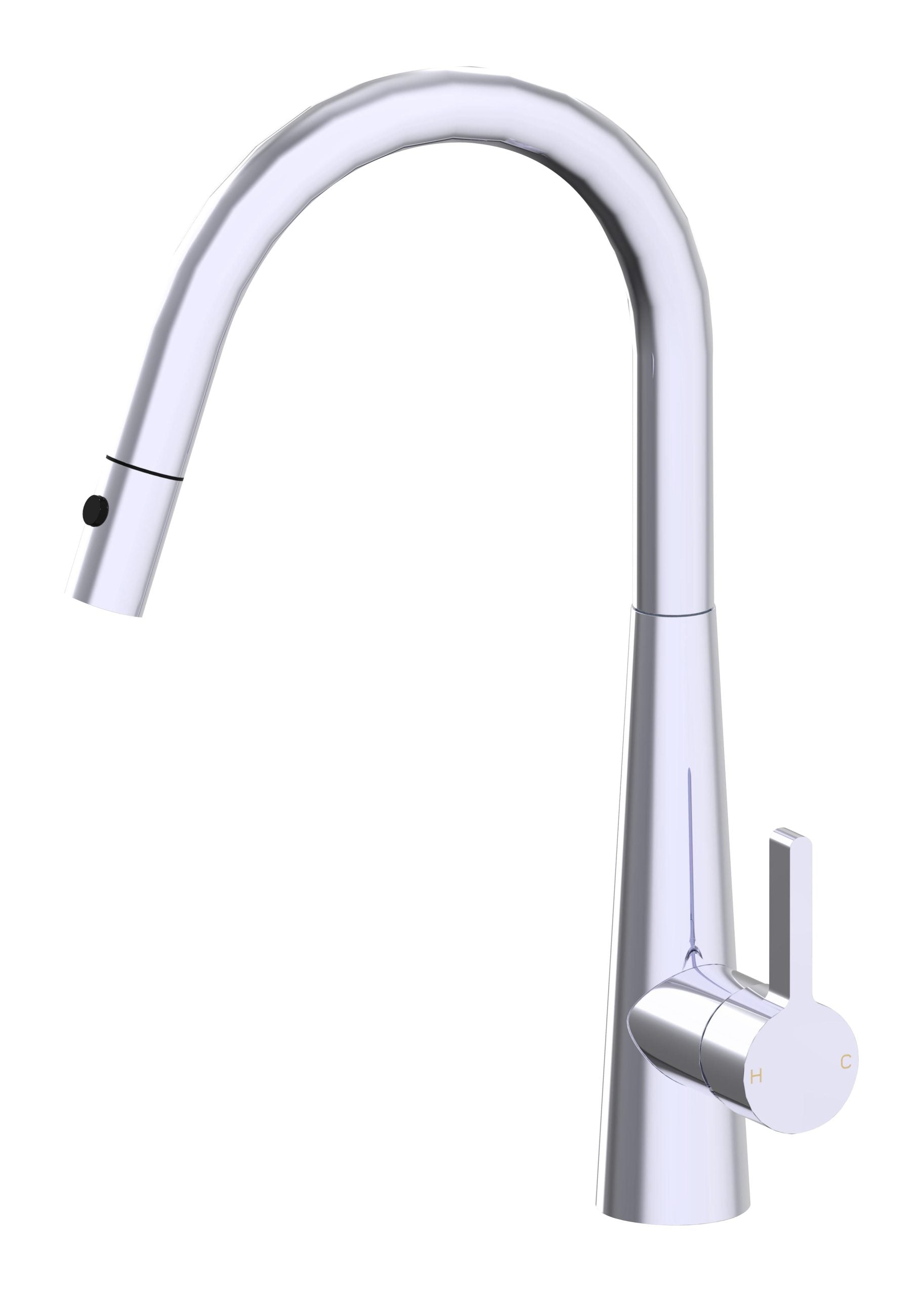 Otus Lux Pull Out Kitchen Mixer Chrome