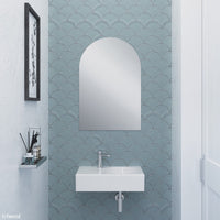 Fienza 600 x 900mm Arch Mirror Pencil Edge Copper Free