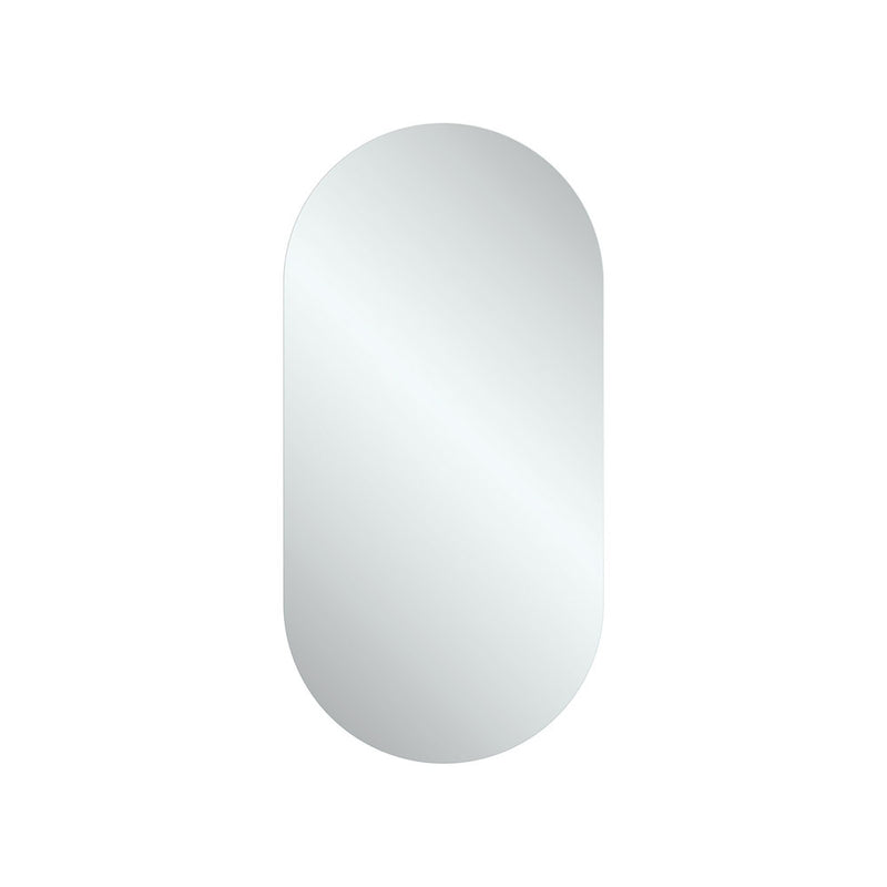 600 x 1200mm Pill Oval Shaped Mirror Pencil Edge Copper Free