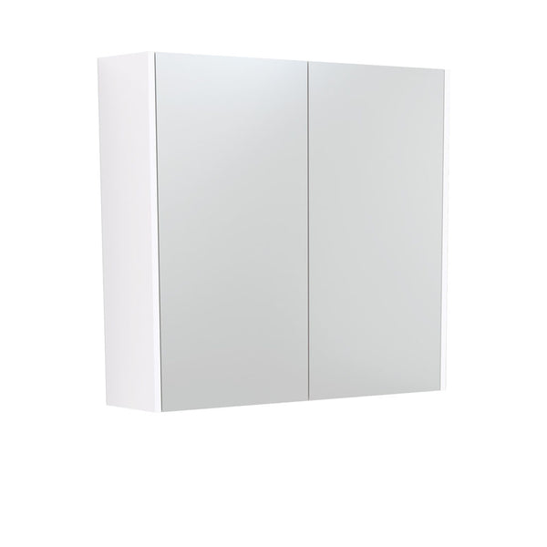 750 Mirror Cabinet with Gloss White Side Panels - FIENZA