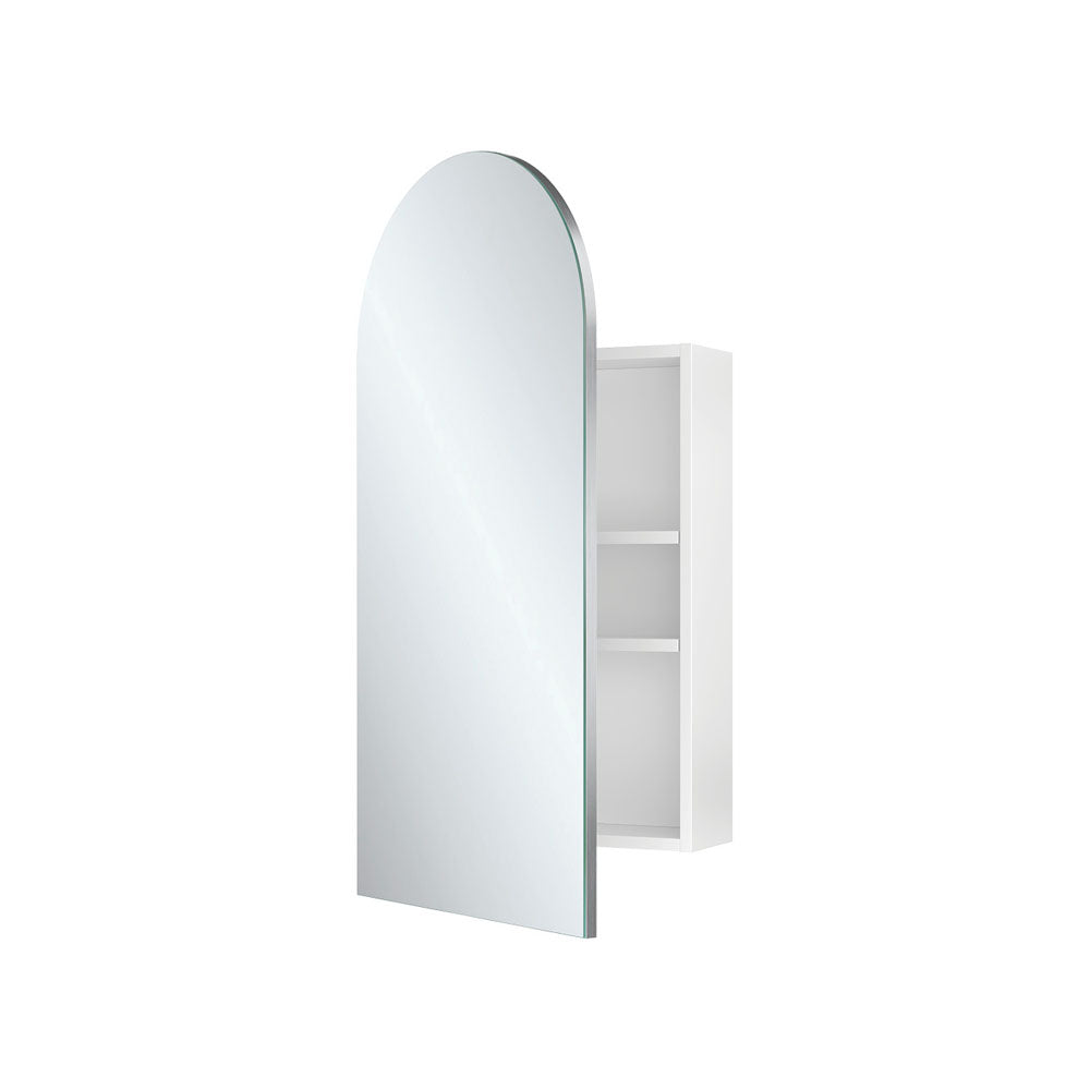 Fienza Arch Mirror Cabinet with the door partly open