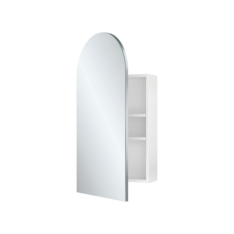 Fienza Arch Mirror Cabinet with the door partly open