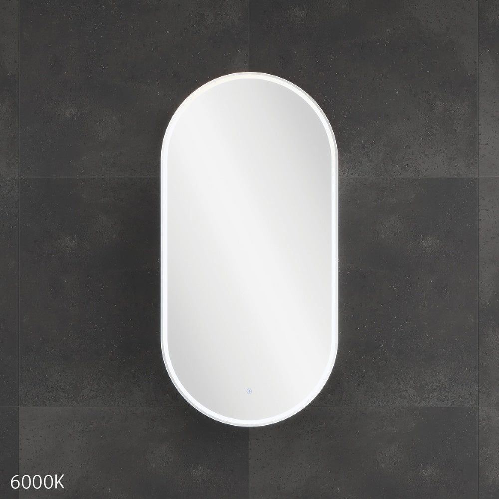 Fienza Pill Oval LED Mirror Cabinet
