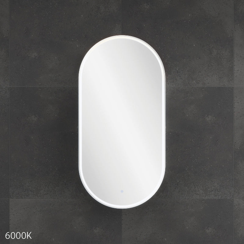 Fienza Pill Oval LED Mirror Cabinet