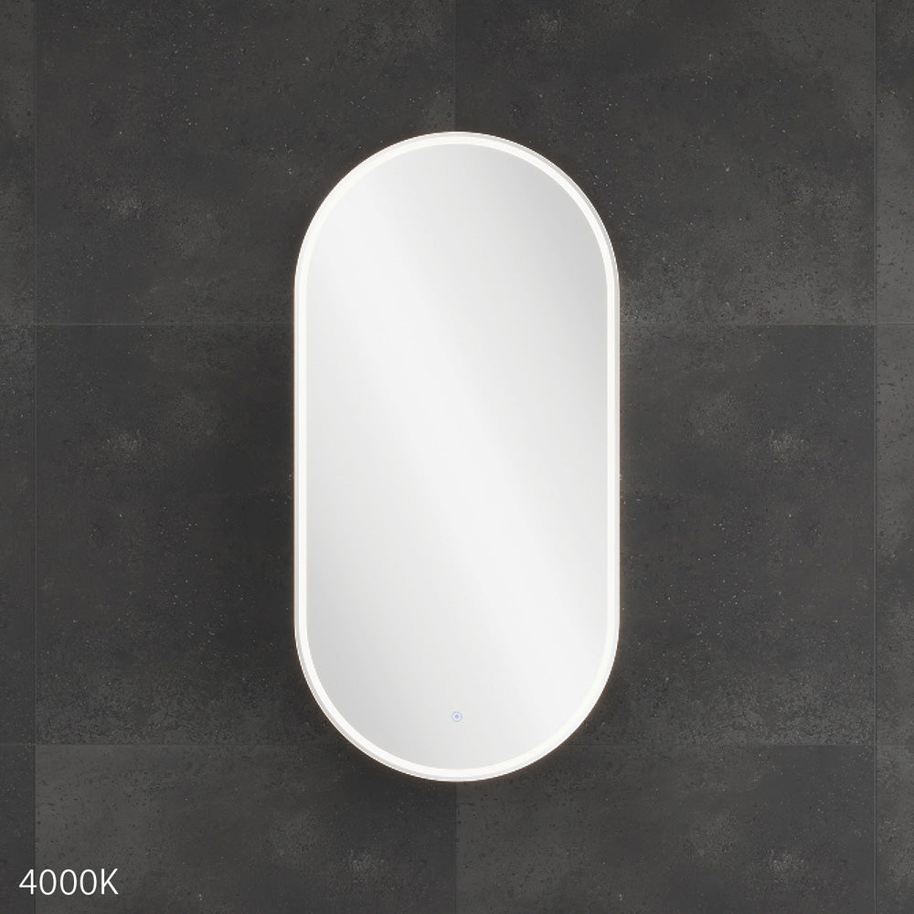 Fienza Pill Oval LED Mirror Cabinet