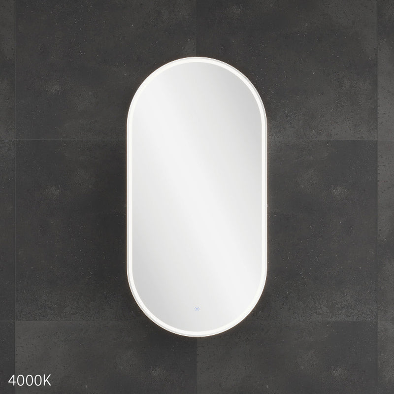 Fienza Pill Oval LED Mirror Cabinet