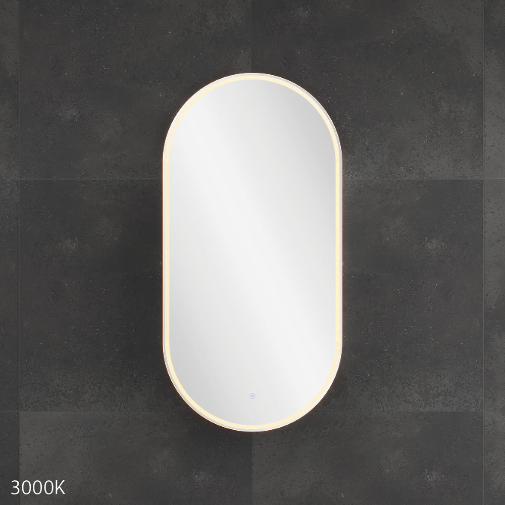 Fienza Pill Oval LED Mirror Cabinet