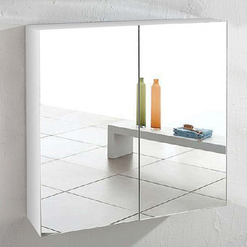 750mm PVC Shaving Cabinet Copper Free White