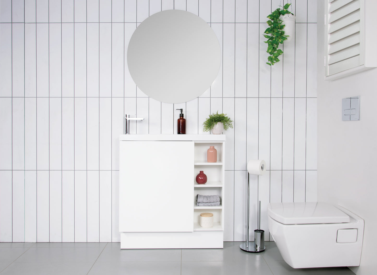 Petite Shelf - Floor Mount Lifestyle