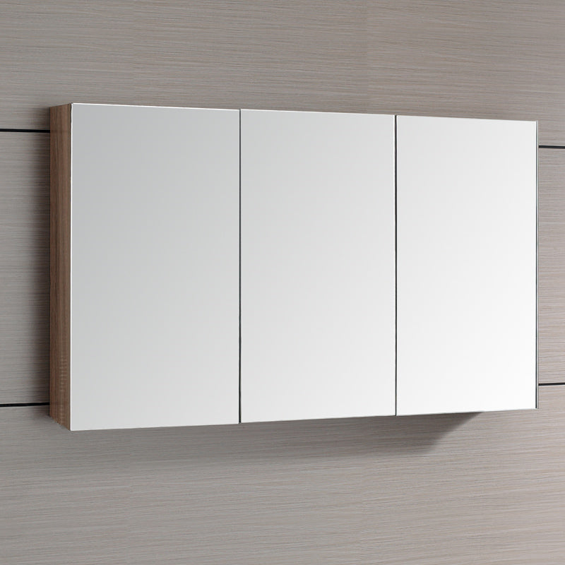 1200Lx720Hx150Dmm White Oak Wood Grain PVC Filmed Shaving Cabinet High Density MDF board