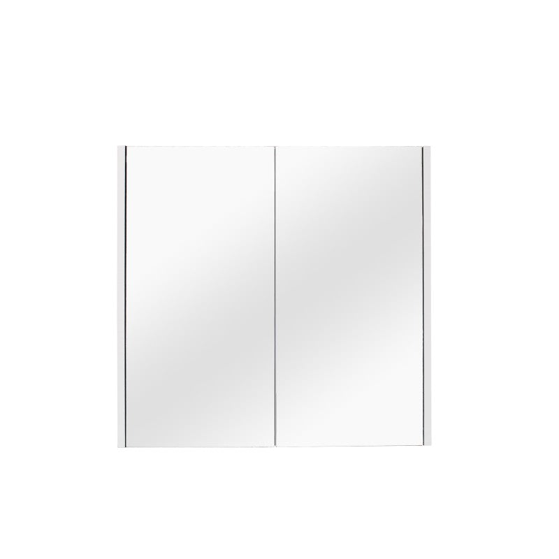 900Lx720Hx150Dmm Matt White PVC Filmed Shaving Cabinet With Copper Free Mirror Wall Hung