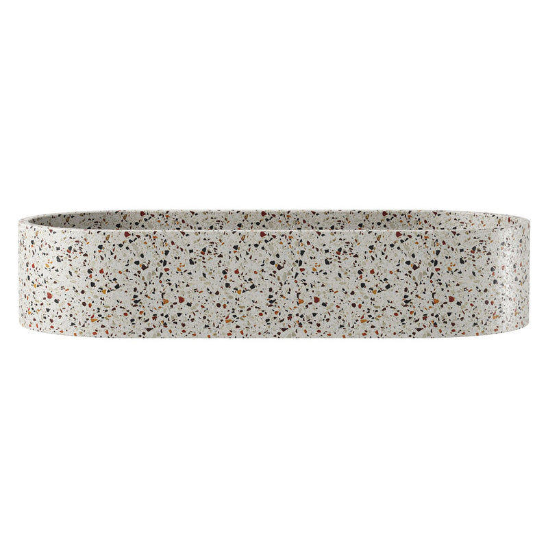 Fienza Jada Pill Oval Concrete Above Counter Basin, Terrazzo